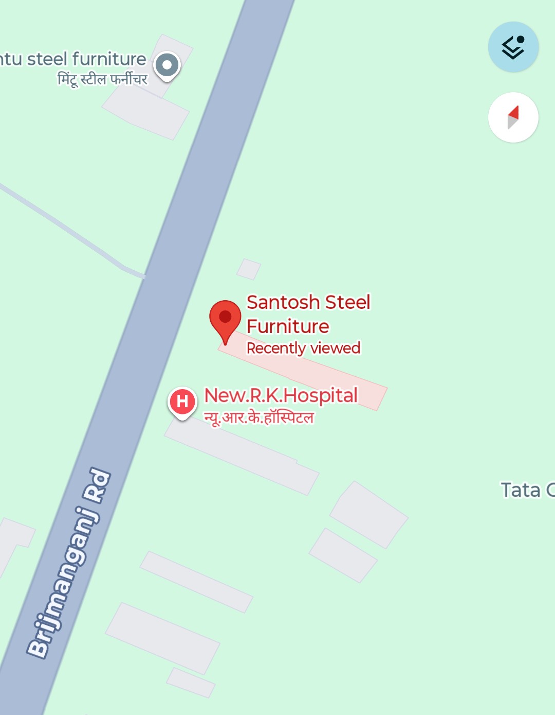Santosh Steel Furniture location map